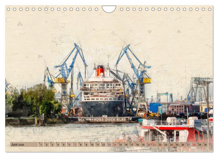 Produktbild: Hamburg f&uuml;r Genie&szlig;er (Wandkalender 2026 DIN A4 quer), CALVENDO Monatskalender