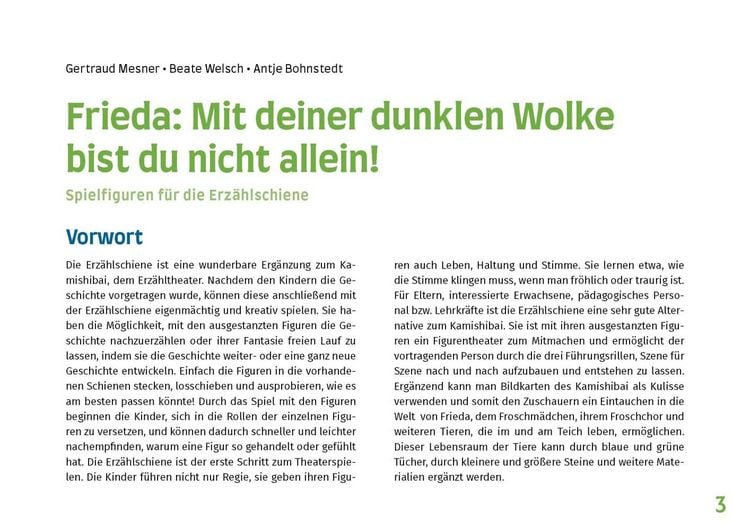 Produktbild: Frieda: Mit deiner dunklen Wolke bist du nicht allein! Erz&auml;hlschienen-Figurenset