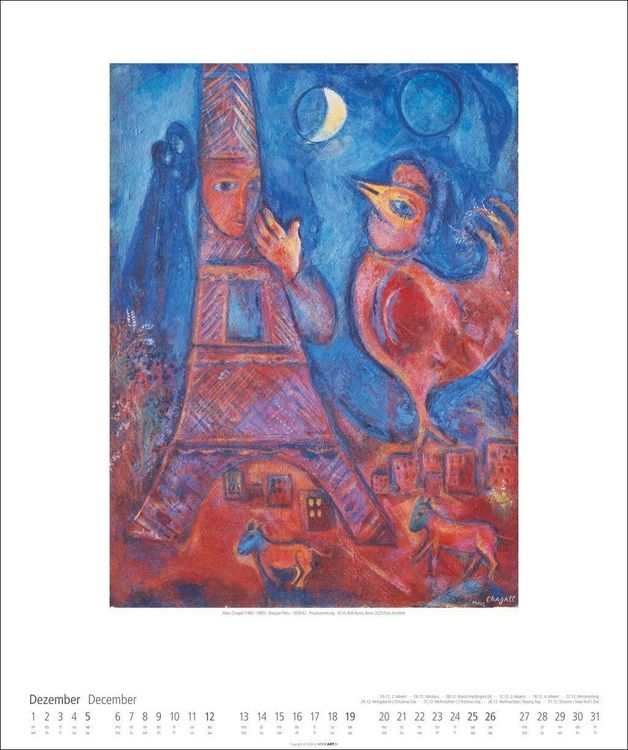 Produktbild: Marc Chagall Kalender 2027