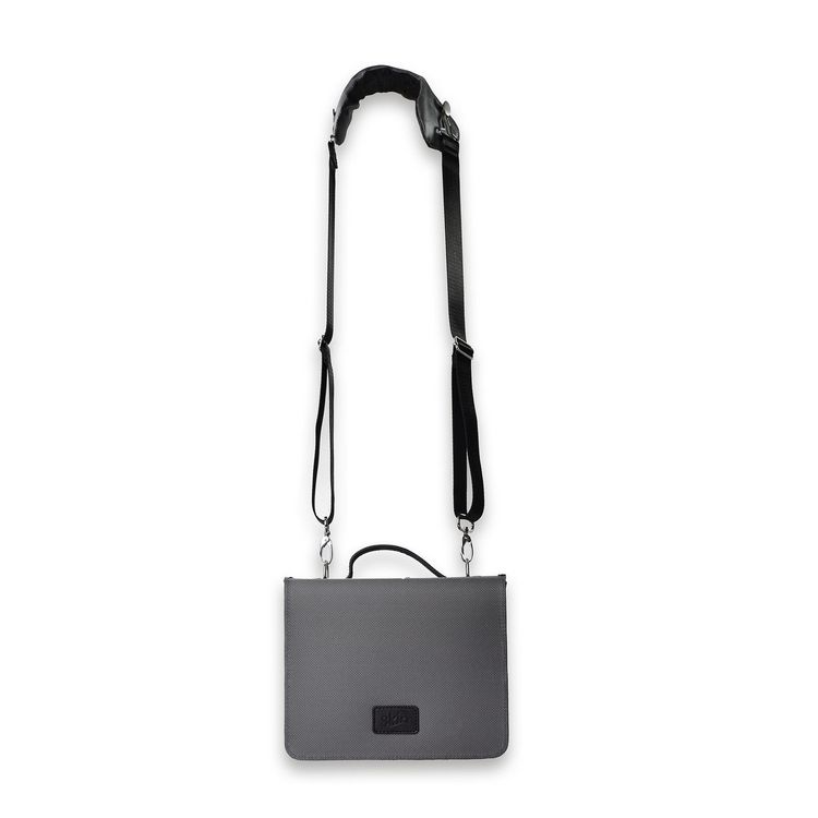 Produktbild: HabersackSKIN Tasche BASIC Gr. XL in Dunkel-Grau mit Tragegurt & Buchst&uuml;tze
