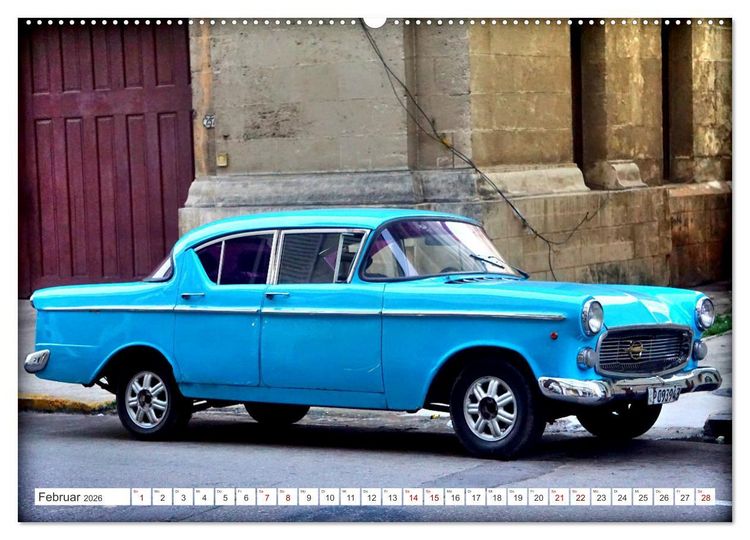 Produktbild: El Capit&aacute;n - Der Opel Kapit&auml;n in Kuba (hochwertiger Premium Wandkalender 2026 DIN A2 quer), Kunstdruck in Hochglanz