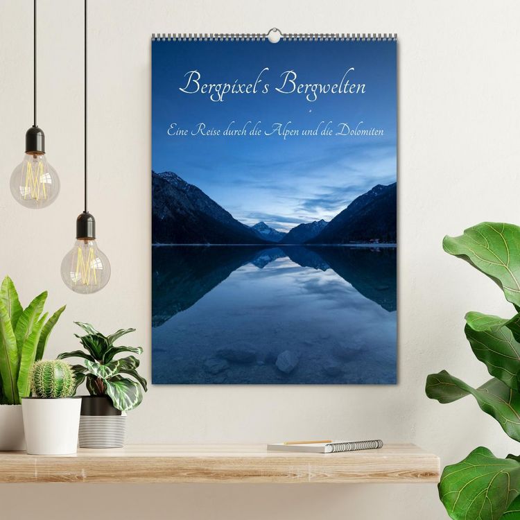 Produktbild: Bergpixel&acute;s Bergwelten (Wandkalender 2026 DIN A2 hoch), CALVENDO Monatskalender