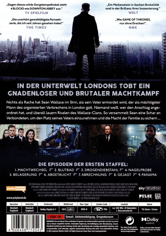 Produktbild: Gangs of London - Staffel 1 [3 DVDs]