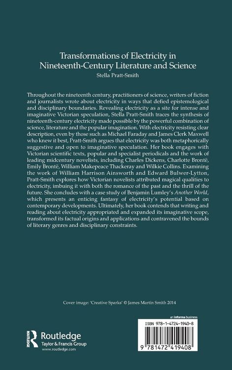 Produktbild: Transformations of Electricity in Nineteenth-Century Literature and Science