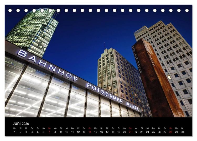 Produktbild: Berliner Stadtansichten (Tischkalender 2026 DIN A5 quer), CALVENDO Monatskalender
