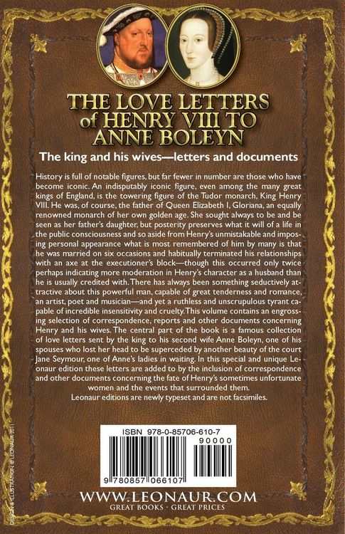 Produktbild: The Love Letters of Henry VIII to Anne Boleyn & Other Correspondence & Documents Concerning the King and His Wives