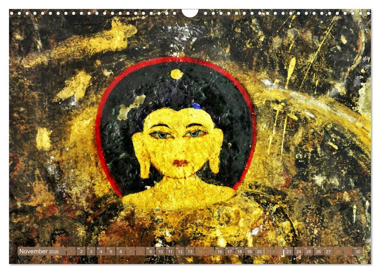 Produktbild: Mystische Wesen &ndash; Buddhistische Kunst im Himalaya (Wandkalender 2026 DIN A3 quer), CALVENDO Monatskalender