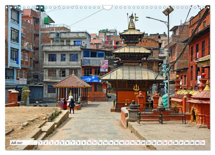 Produktbild: Das Kathmandutal (Wandkalender 2027 DIN A3 quer), CALVENDO Monatskalender