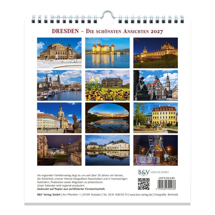 Produktbild: Kalender Dresden 2027 - Die sch&ouml;nsten Ansichten