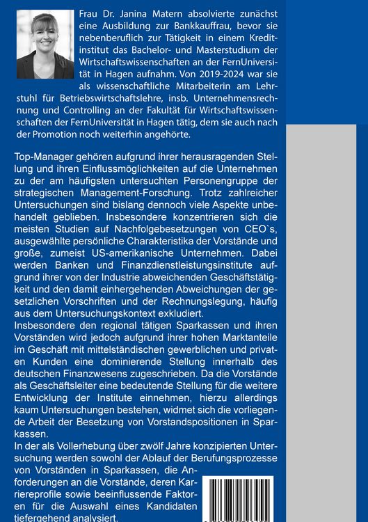 Produktbild: Die Besetzung von Vorstandspositionen in Sparkassen