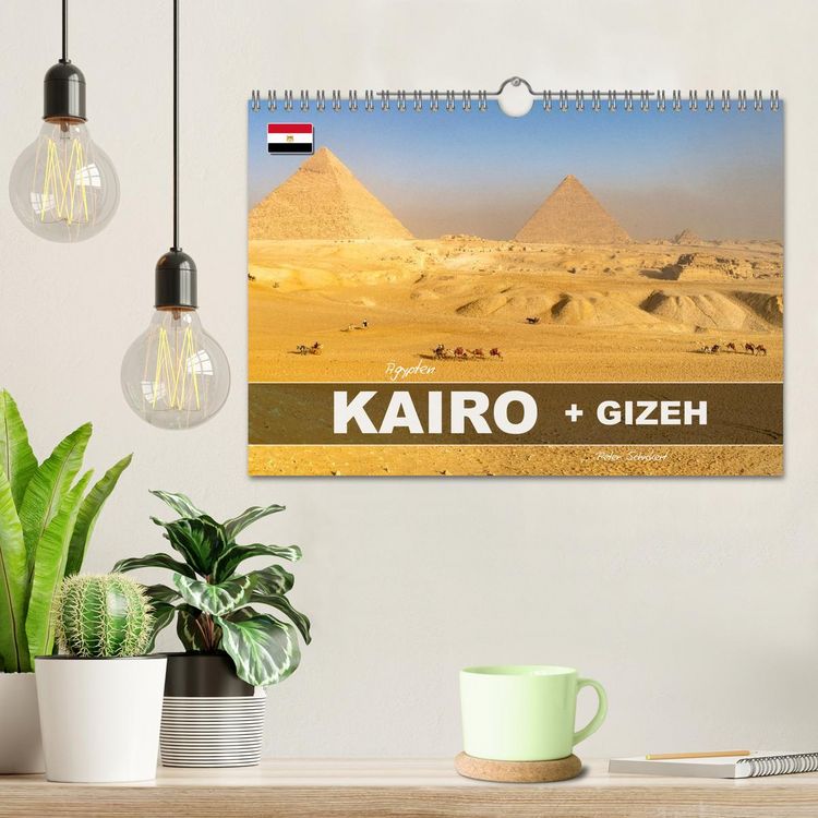 Produktbild: &Auml;gypten - Kairo + Gizeh (Wandkalender 2027 DIN A4 quer), CALVENDO Monatskalender