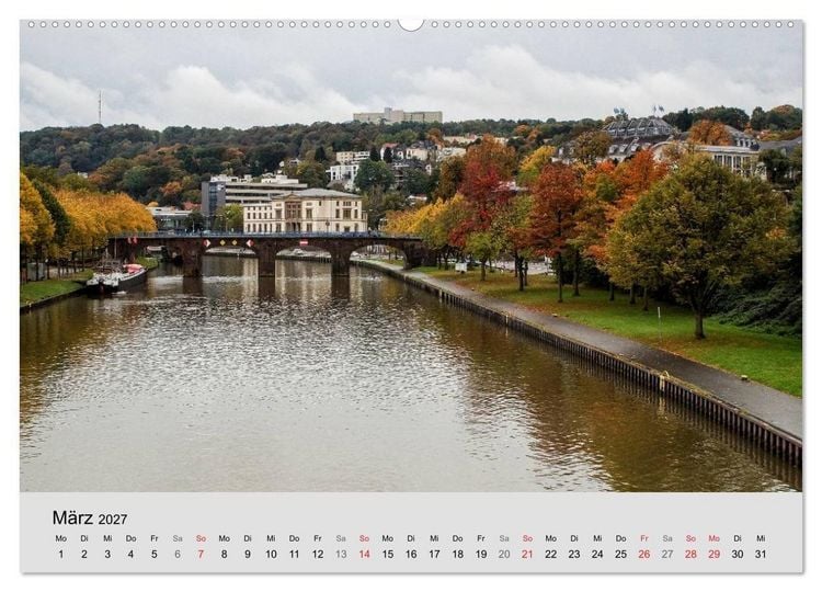 Produktbild: Saarland - unbekannte Sch&ouml;nheit (Wandkalender 2027 DIN A2 quer), CALVENDO Monatskalender