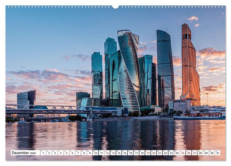 Produktbild: Skylines der sch&ouml;nsten Metropolen weltweit (hochwertiger Premium Wandkalender 2026 DIN A2 quer), Kunstdruck in Hochglanz