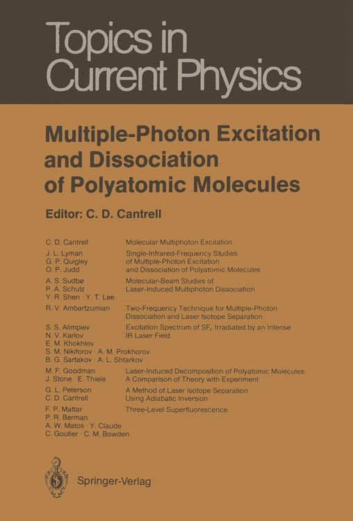 Produktbild: Multiple-Photon Excitation and Dissociation of Polyatomic Molecules