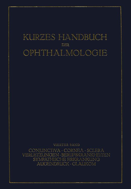 Produktbild: Kurzes Handbuch der Ophthalmologie
