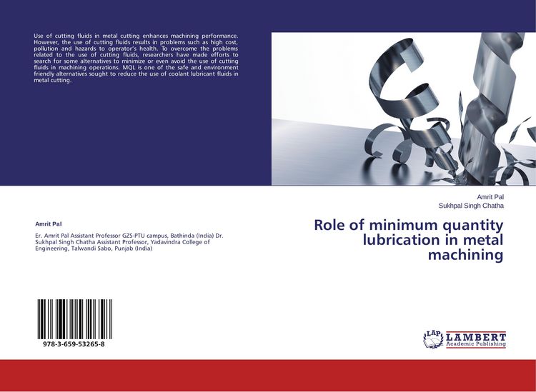 Produktbild: Role of minimum quantity lubrication in metal machining