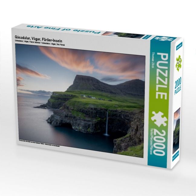 Produktbild: CALVENDO Puzzle G&aacute;sadalur, V&aacute;gar, F&auml;r&ouml;er-Inseln | 2000 Teile Lege-Gr&ouml;&szlig;e 90x67cm Foto-Puzzle f&uuml;r gl&uuml;ckliche Stunden