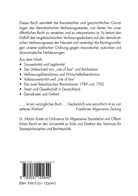 Produktbild: Einf&uuml;hrung in die Staatslehre