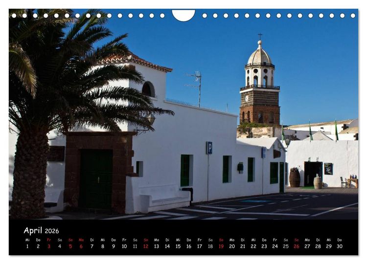 Produktbild: Lanzarote (Wandkalender 2026 DIN A4 quer), CALVENDO Monatskalender