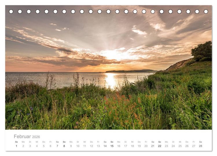 Produktbild: R&uuml;gen ein Sommertraum (Tischkalender 2026 DIN A5 quer), CALVENDO Monatskalender
