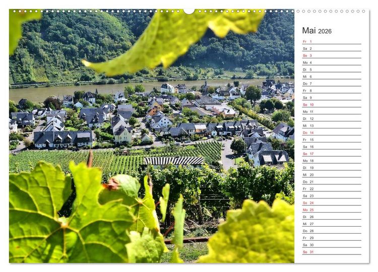 Produktbild: Bildsch&ouml;n - Die Mosel (hochwertiger Premium Wandkalender 2026 DIN A2 quer), Kunstdruck in Hochglanz