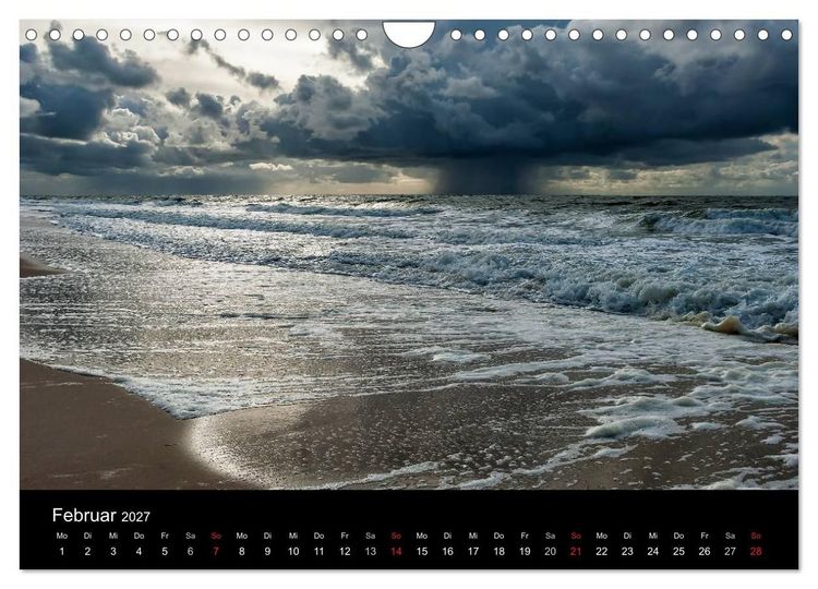 Produktbild: Faszination Meer und Wolken (Wandkalender 2027 DIN A4 quer), CALVENDO Monatskalender