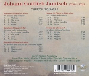 Produktbild: Janitsch:Church Sonatas