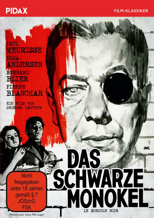 Produktbild: Das schwarze Monokel (Le monocle noir) / Spannender Kriminalfilm mit pechschwarzem Humor (Pidax Film-Klassiker)