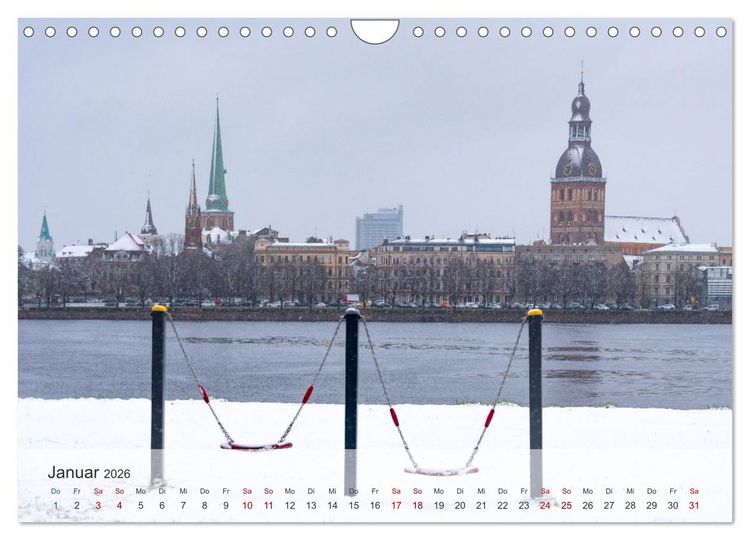 Produktbild: Riga - Paris des Ostens (Wandkalender 2026 DIN A4 quer), CALVENDO Monatskalender