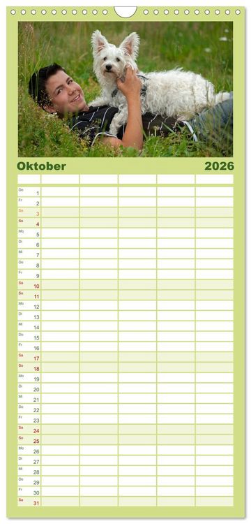 Produktbild: Familienplaner 2026 - Wir lieben die Natur! mit 5 Spalten (Wandkalender, 21 x 45 cm) CALVENDO