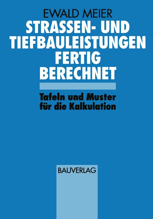 Produktbild: Strassen- und Tiefbauleistungen Fertig Berechnet