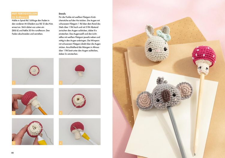 Produktbild: Knuffige Amigurumi f&uuml;r den Schreibtisch