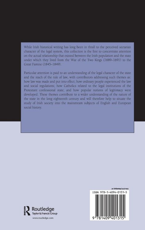 Produktbild: The Laws and Other Legalities of Ireland, 1689-1850