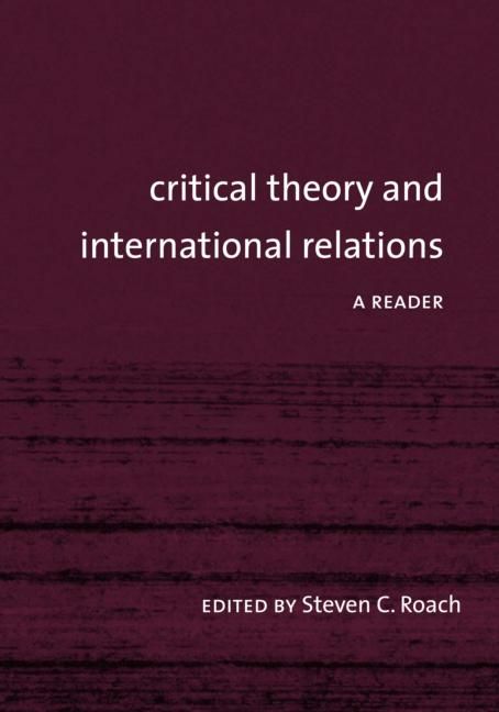 Produktbild: Critical Theory and International Relations
