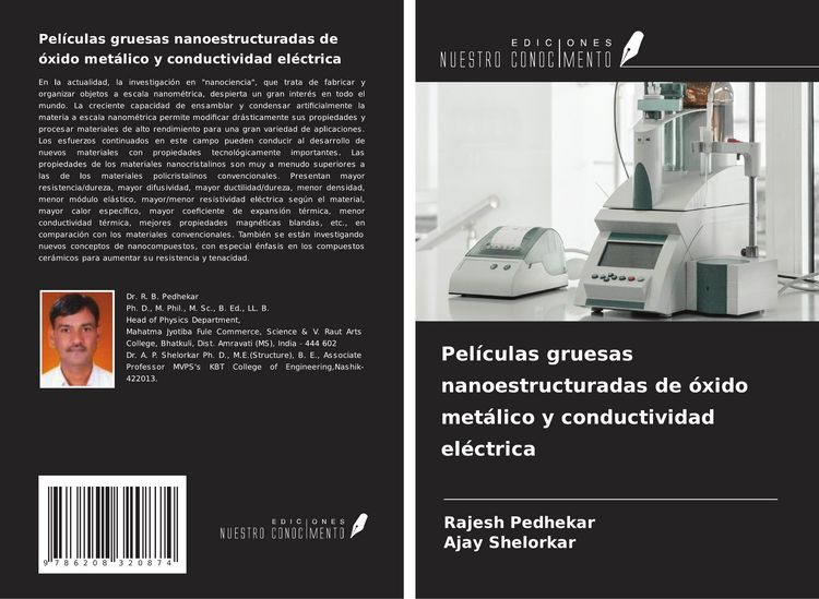 Produktbild: Pel&iacute;culas gruesas nanoestructuradas de &oacute;xido met&aacute;lico y conductividad el&eacute;ctrica