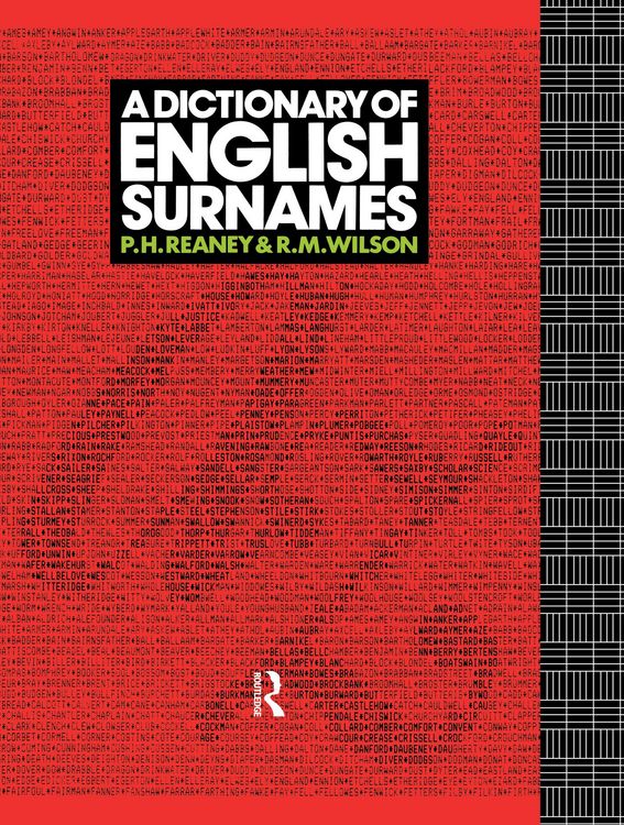 Produktbild: A Dictionary of English Surnames