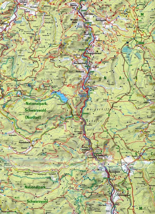 Produktbild: N&ouml;rdlicher Schwarzwald 1:75 000 Wanderkarte