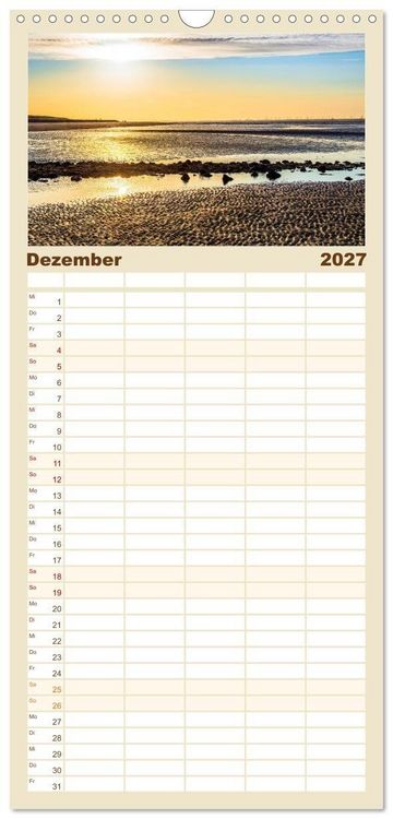 Produktbild: Familienplaner 2027 - NORDERNEY - Meine Liebe zur Nordseeinsel mit 5 Spalten (Wandkalender, 21 x 45 cm) CALVENDO
