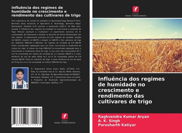 Produktbild: Influ&ecirc;ncia dos regimes de humidade no crescimento e rendimento das cultivares de trigo