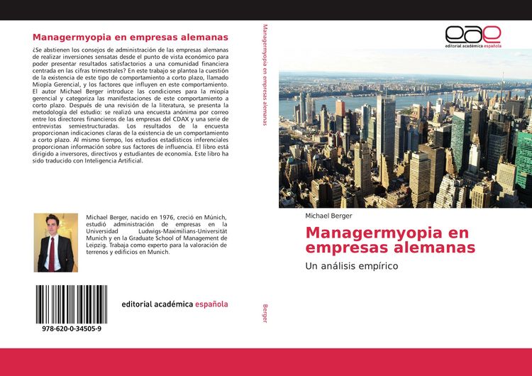 Produktbild: Managermyopia en empresas alemanas