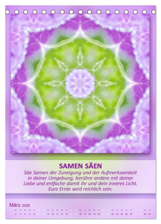 Produktbild: Light Energy Mandalas - Kalender - Vol. 2 (Tischkalender 2026 DIN A5 hoch), CALVENDO Monatskalender