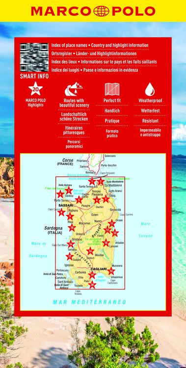 Produktbild: MARCO POLO Reisekarte Italien 15 Sardinien 1:200.000