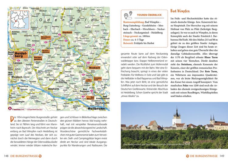Produktbild: Womo & weg: S&uuml;dliches Deutschland &ndash; Die sch&ouml;nsten Touren zwischen Mittelgebirgen und Alpen