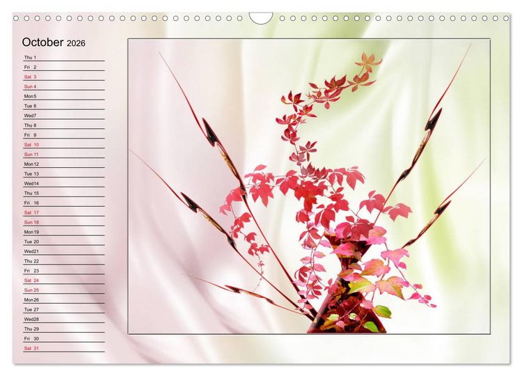 Produktbild: Enchanting Ikebana (Wall Calendar 2026 DIN A3 landscape), CALVENDO 12 Month Wall Calendar