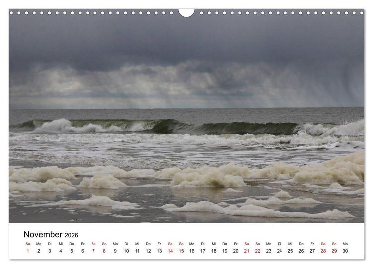 Produktbild: Insel Amrum - Ein Juwel unterm norddeutschen Himmel (Wandkalender 2026 DIN A3 quer), CALVENDO Monatskalender
