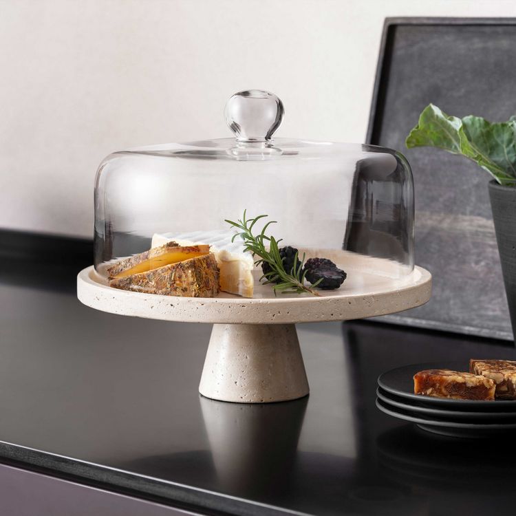 Produktbild: Villeroy & Boch Manufacture Travertine Servierschale mt Fu&szlig;