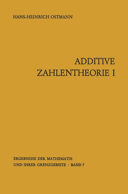 Produktbild: Additive Zahlentheorie