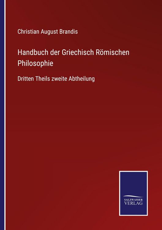 Produktbild: Handbuch der Griechisch R&ouml;mischen Philosophie