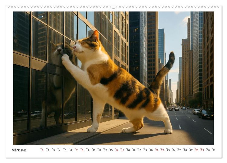 Produktbild: Katzen Weltherrschaft (hochwertiger Premium Wandkalender 2026 DIN A2 quer), Kunstdruck in Hochglanz