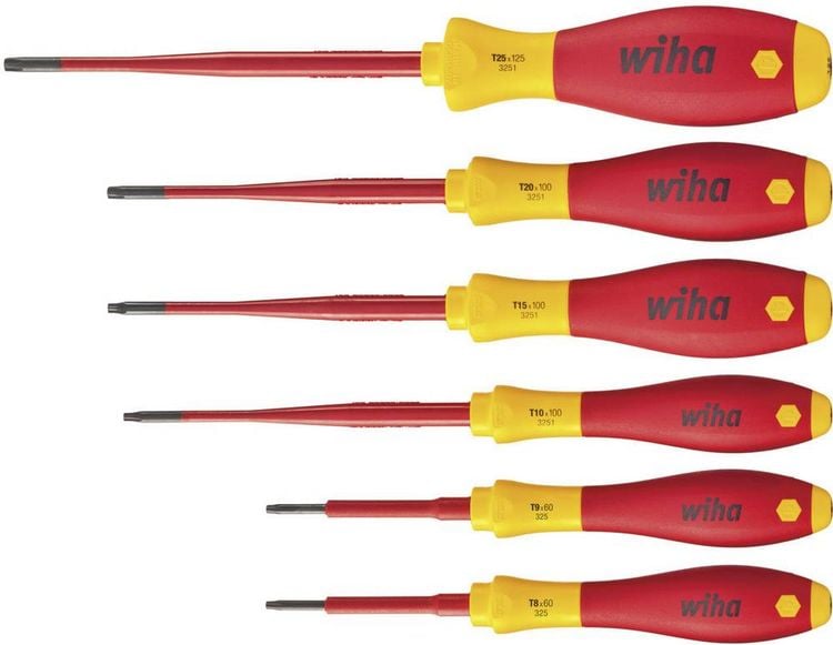 Produktbild: Wiha VDE Schraubendreher-Set 6teilig Tamper Resistant Torx